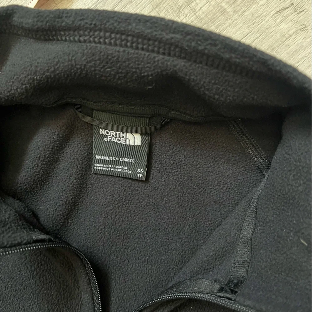 THE NORTH FACE Fleece Quarter Zip Jacket Sweater Size XS Black